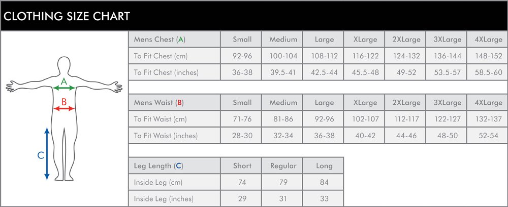 Supertouch Size Guide