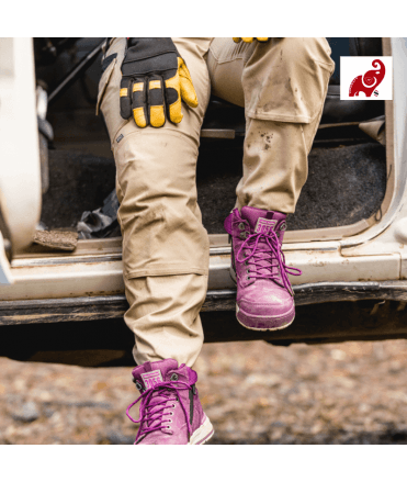3056 Womens Side Zip Safety Boot