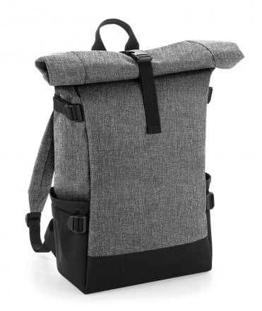 BagBase Block Roll-Top Backpack