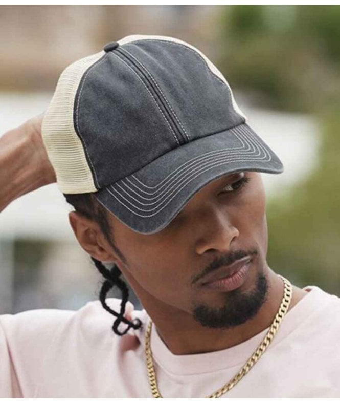 Beechfield  6 Panel Vintage Trucker Cap