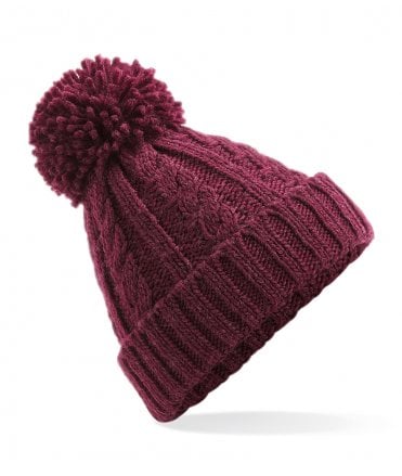Beechfield Cable Knit Melange Beanie
