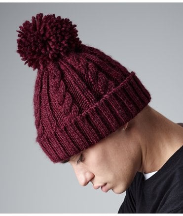 Beechfield Cable Knit Melange Beanie