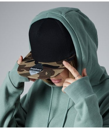 Beechfield Camo Snapback Cap