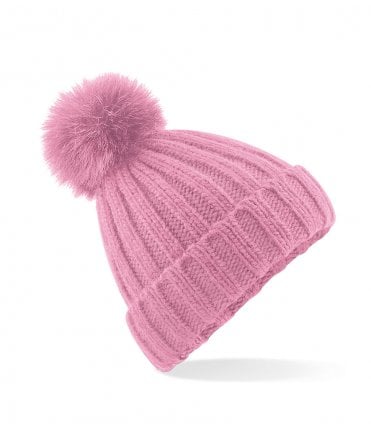Beechfield Verbier Fur Pop Pom Beanie