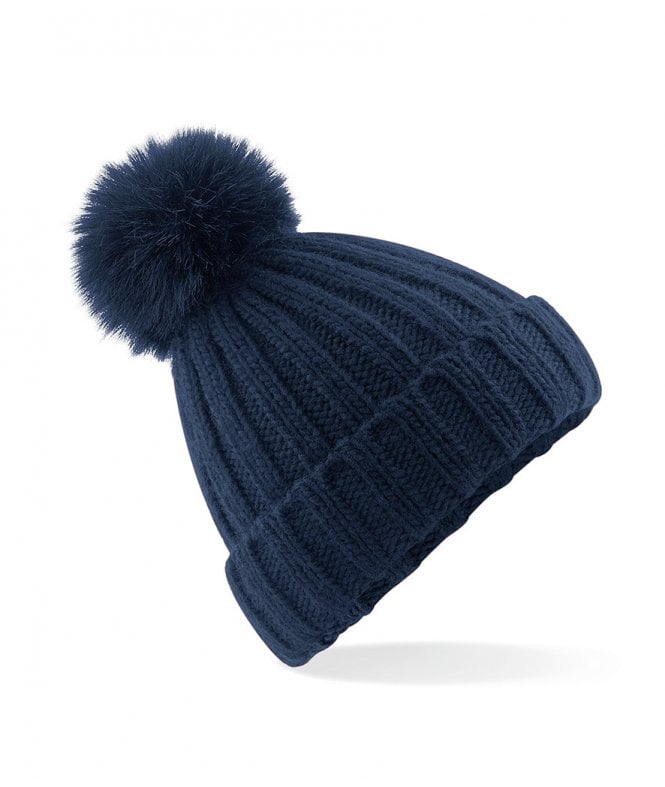 Beechfield  Verbier Fur Pop Pom Beanie