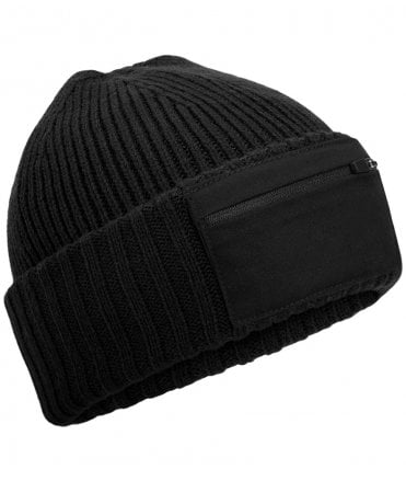 Beechfield Zip Patch Beanie