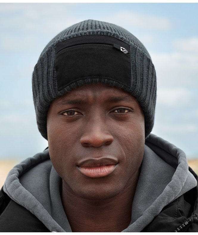 Beechfield  Zip Patch Beanie