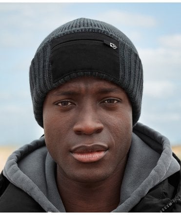 Beechfield Zip Patch Beanie