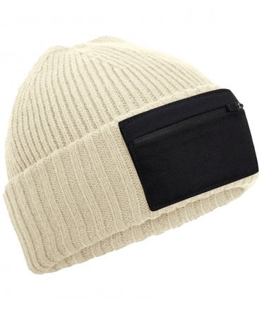 Beechfield Zip Patch Beanie