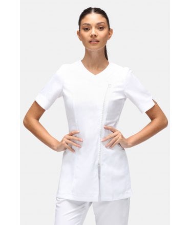 La Beeby Diamante Front Zip Tunic