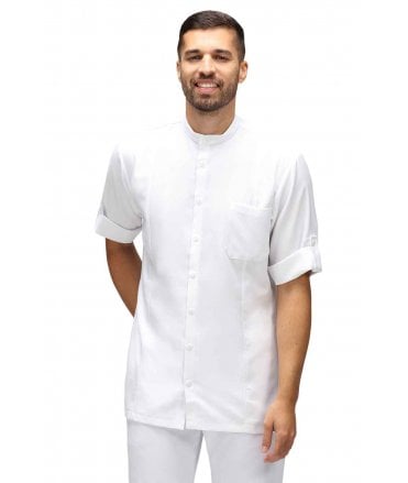 La Beeby Stephane Fitted Grandad Shirt