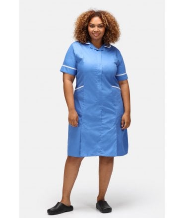 Ladies REGULAR SIZE Dress with Round Collar