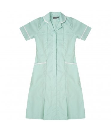 Ladies SHORT SIZE Dress with Round Collar