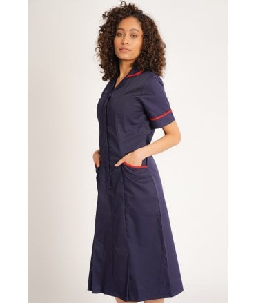 Ladies TALL SIZE Dress with Round Collar Tall