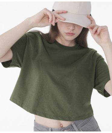 Bella Ladies Jersey Crop Tee