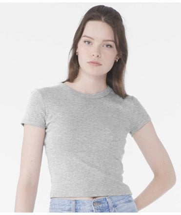 Bella Ladies Micro Rib Baby T-Shirt
