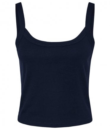 Bella Ladies Micro Rib Spaghetti Strap Tank Top