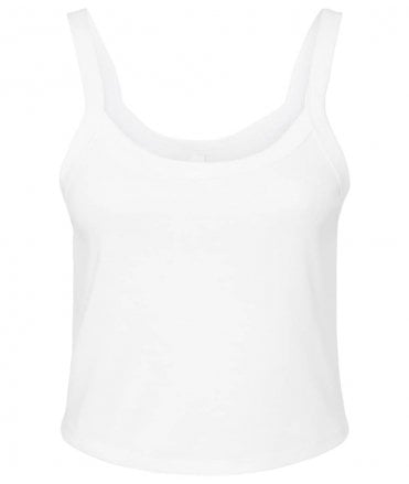 Bella Ladies Micro Rib Spaghetti Strap Tank Top