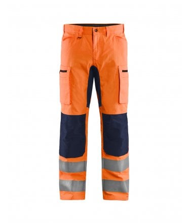 Blaklader Flexible Hi Vis Trousers With Stretch Panels