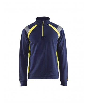 Blaklader Hi-Vis Sweatshirt With Half Zip