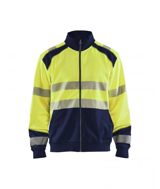 Blaklader  High Vis Sweatshirt With Full Zip