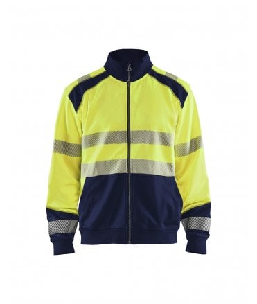 Blaklader High Vis Sweatshirt With Full Zip