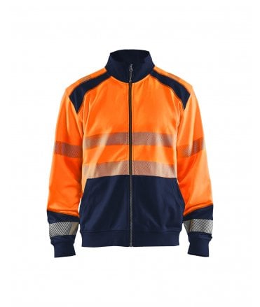 Blaklader High Vis Sweatshirt With Full Zip