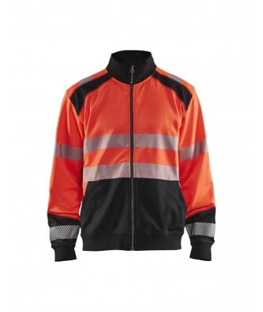Blaklader High Vis Sweatshirt With Full Zip