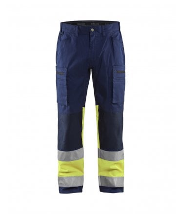 Blaklader High Vis Trousers With Stretch