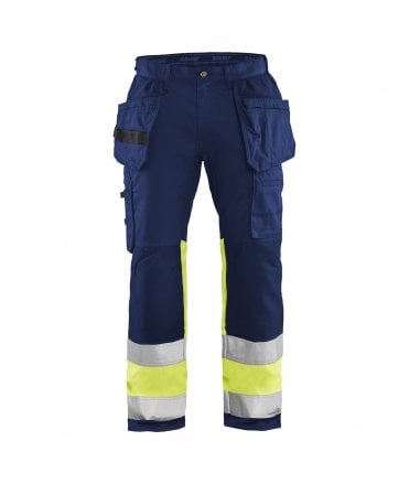 Blaklader High Vis Trousers With Stretch