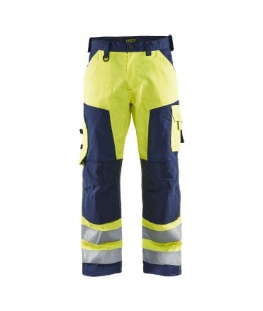 Blaklader High Vis Trousers Without Nail Pockets
