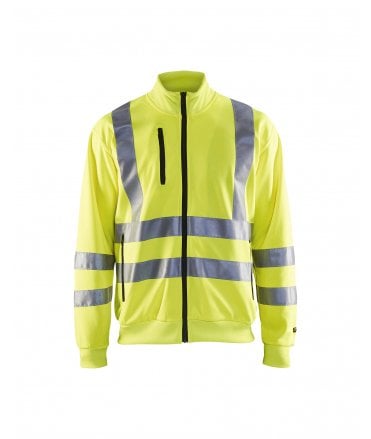 Blaklader High Vis Zipped Sweatshirt