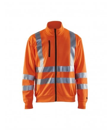 Blaklader High Vis Zipped Sweatshirt