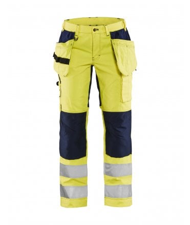Blaklader Ladies Durable High Vis Trousers With Stretch