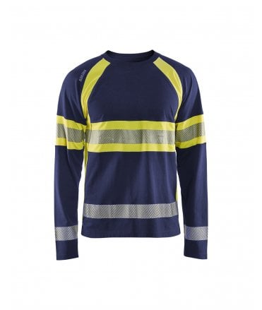 Blaklader Long-Sleeved High-Visibility T-Shirt