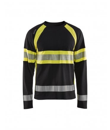 Blaklader Long-Sleeved High-Visibility T-Shirt