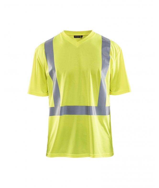 Blaklader  UV Hi-Vis V Neck T-Shirt