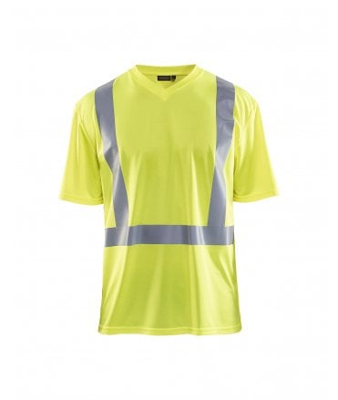 Blaklader UV Hi-Vis V Neck T-Shirt