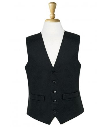 Brook Taverner Black Herringbone Waistcoat