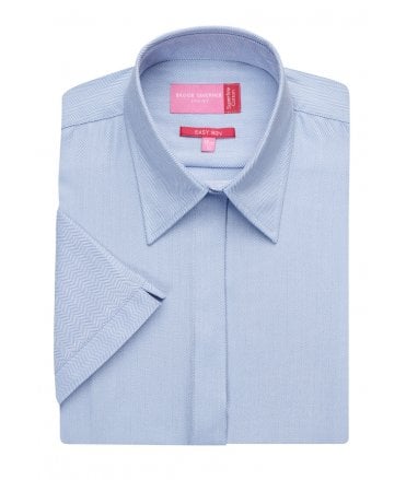 Brook Taverner Ozzero Blouse Cotton Herringbone