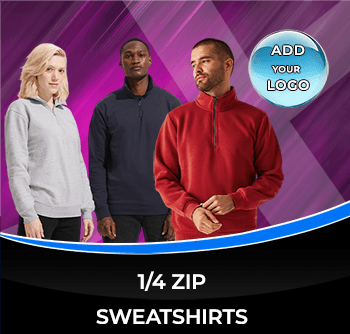 1/4 Zip Sweatshirts