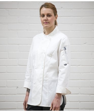 Dennys Ladies Long Sleeve Premium Chef's Jacket