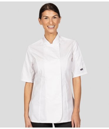 Dennys Ladies Short Sleeve Premium Chef's Jacket