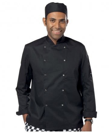 Dennys Long Sleeve Press Stud Chef's Jacket