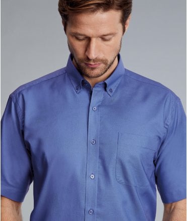 Disley Bruff Oxford Short Sleeve Shirt With Button Down Collar