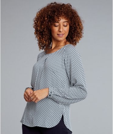 Disley Catriona Ladies Long Sleeve Round Neck Top