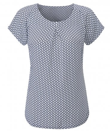 Disley Catriona Ladies Short Sleeve Round Neck Top