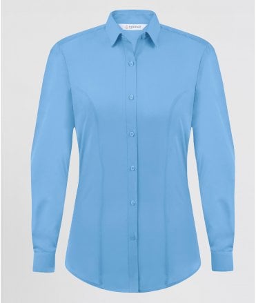 Disley Enya Long Sleeve Cotton Rich Blouse