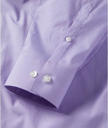 Disley Killay Lilac And White Houndstooth Check Long Sleeve Shirt