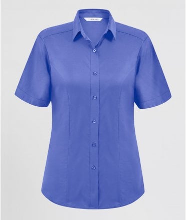 Disley Megan Oxford Short Sleeve Blouse